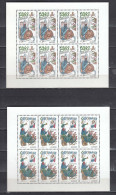 Czech Rep. 1997 - EUROPA: Myths And Legends In 2 Shees Of 8 Stamps, Mi-Nr. 144/45, MNH** - Unused Stamps