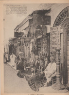 YB / Gravure 21x29 Cm Scènes & Types Nord-Africains N° 1. TUNIS. Bazar Africain (s/ Carton Léger) - Zonder Classificatie