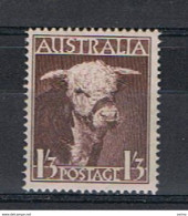 AUSTRALIA:  1948  BULL  -  1/3  UNUSED  STAMP  -  YV/TELL. 159 - Nuevos