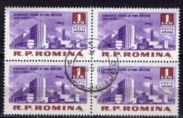 S2704 - ROMANIA ROUMANIE AERIENNE Yv N°170 Bloc - Used Stamps