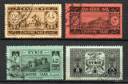 Col33 Colonie Syrie Taxe N° 32 + 35 à 37 Oblitéré Cote : 10,50€ - Postage Due