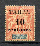Col33 Colonie Tahiti N° 32 Neuf X MH Cote : 16,00€ - Ongebruikt