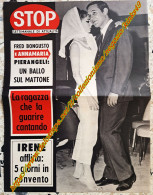 B239> < ANNAMARIA PIERANGELI E FRED BONGUSTO > Retro Copertina Rivista < STOP > 1964 Circa - Objets Dérivés