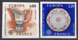 FRANCE : 1976 - EUROPA N° 1877/1878 NON DENTELES NEUFS ** LUXE SANS CHARNIERE - 1971-1980