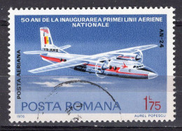 S2758 - ROMANIA ROUMANIE AERIENNE Yv N°242 - Usati