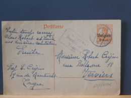 65/541K   CP BELG. OBL. TONGEREN CENSURE  1918 - OC38/54 Belgische Besetzung In Deutschland
