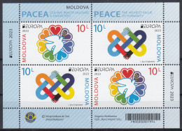 MOLDOVA 2023 EUROPA CEPT.PEACE – The Highest Val Of Human.Booklet MNH - 2023