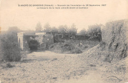 CPA 34 SAINT ANDRE DE SANGONIS INONDATIONS 1907 COUPURE DE LA ROUTE - Sonstige & Ohne Zuordnung