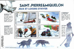 SP & M 2023 - Yv N° F1305 **  Bloc - Jeux Et Loisirs D'hiver (timbres 1305 à 1308) - Ungebraucht