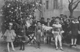 CPA 34 SERVIAN CARTE PHOTO SCENE DE CARNAVAL CHAR FLEURI - Sonstige & Ohne Zuordnung