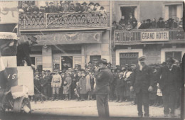 CPA 34 SERVIAN CARTE PHOTO SCENE DE CARNAVAL DEVANT LE CAFE DU VILLAGE - Sonstige & Ohne Zuordnung