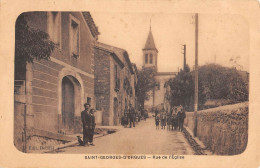 CPA 34 SAINT GEORGES D'ORQUES RUE DE L'EGLISE - Sonstige & Ohne Zuordnung