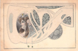 ILLUSTRATEUR Non SIGNE - Art Nouveau - Femme  - Chapeau En Cigogne - Carte Postale Ancienne - Unclassified