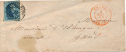 ENVELOPP  1856  ANVERS  TO GAND        LOOK SCANS - 1849-1865 Medallones (Otros)