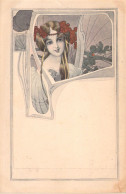 ILLUSTRATEUR Non SIGNE - Art Nouveau - Femme Et Fruits Rouges - Carte Postale Ancienne - Non Classés