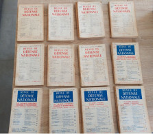 REVUE DE DEFENSE NATIONALE Lot De 12 De 1958 A 1960 - Armas