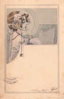 ILLUSTRATEUR Non SIGNE - Art Nouveau - Femme Et Fleurs Dans Les Cheveux - Carte Postale Ancienne - Ohne Zuordnung