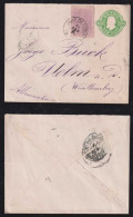 Brazil Brasil 1890 Uprated Stationery Envelope 100R JUIZ DE FORA X ULM Germany - Cartas & Documentos