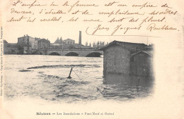 CPA 34 BEZIERS INONDATIONS PONT NEUF ET OCTROI - Beziers