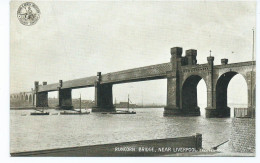 Postcard Railway L.n.w.r. Publication Runcorn Bridge Nr. Liverpool Unused - Liverpool