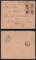 Brazil Brasil 1898 Registered Cover 3x200R + 100R Madrugada PARANA X ERFURT Germany Via RIO - Briefe U. Dokumente