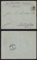 Brazil Brasil 1899 Cover MADRUGADA 300R PERNAMBUCO X GABLONZ Austria Czechia - Storia Postale