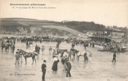 Douarnenez Pittoresque N°36 * Le Jour Des Courses , La Plage Du Ris * Jockey Chevaux Hippisme Hippique * Villageois - Douarnenez