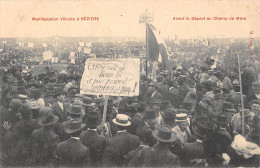 CPA 34 MANIFESTATIONS VITICOLES DE BEZIERS AVANT LE DEPART AU CHAMP DE MARS - Beziers