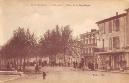 CPA 34 MONTAGNAC ROND POINT PLACE DE LA REPUBLIQUE - Sonstige & Ohne Zuordnung