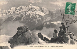 Chamonix * Le Mont Blanc , Pris De L'aiguille De Varens * Promeneurs - Chamonix-Mont-Blanc