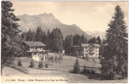 Suisse - Vaud - Villars - Hôtel Victoria Et La Dent De Morcles - Carte Postale Vierge - Morcles