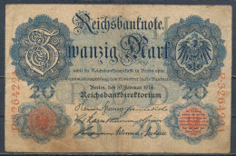°°° GERMANY 20 MARK 1914 °°° - Other & Unclassified
