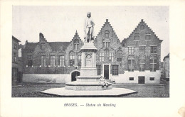 BELGIQUE - BRUGGE - Statue De Memling - Carte Postale Ancienne - Brugge