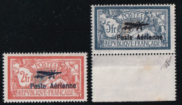 France Poste Aérienne N°1/2 - N°2 Variété Hauban De Droite Cassé - Neufs ** Sans Charnière - Signés - TB - 1927-1959 Postfris