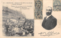CPA 34 MONTPELLIER MEETING 1907 ASPECT DE LA PLACE DE LA COMEDIE - Montpellier