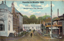 BELGIQUE - Exposition 1910 - Avenue Des Concessions - Pavillon De La Ville D'Anvers - Carte Postale Ancienne - Exposiciones Universales