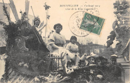 CPA 34 MONTPELLIER CARNAVAL 1914 CHAR DE LA REINE COMEDIA - Montpellier