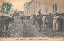 CPA 34 LUNEL LE PANSAGE AU 16e ESCADRON DU TRAIN - Lunel