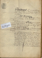 VP21.952  - Acte De 1872 - Partage Entre Les Enfants De Mr Jean LECOQ à RAVIGNY & CHAMPFREMONT - Manuscrits