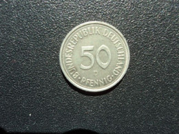 RÉPUBLIQUE FÉDÉRALE ALLEMANDE : 50 PFENNIG  1984 D   KM 109.2    SUP - 50 Pfennig