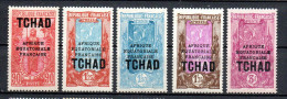 Col33 Colonie Tchad N° 53 à 55 Neuf X MH Cote : 97,00€ - Unused Stamps