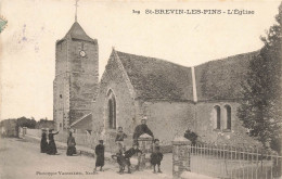 St Brévin Les Pins * Rue Et Vue Sur L'église * Villageois - Saint-Brevin-les-Pins