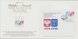 2018 Poland - Israel Joint Issue Booklet Mi 5034 Flag Independence / Memory Common Heritage, Stamp + FDC MNH** FV - Booklets