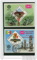 Yemen 1970 " Football " 2 BF Obl. Mondial Mexico 1970 - 1970 – Mexique