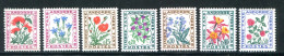 ANDORRE- Taxe Y&T N°46 à 52- Neufs Sans Charnière ** (fleurs) - Unused Stamps