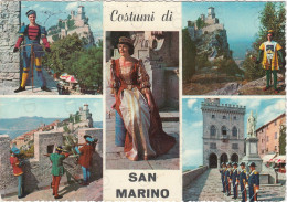 CARTOLINA  SAN MARINO-COSTUMI DI SAN MARINO,STORIA,MEMORIA,CULTURA,RELIGIONE,BOLLO STACCATO-VIAGGIATA 1960 - San Marino