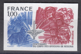 FRANCE : 1976 - OFFICIERS N° 1890a NON DENTELE NEUF ** LUXE SANS CHARNIERE - 1971-1980