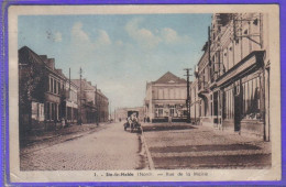 Carte Postale 59. Sin Le Noble  Rue De La Mairie  Très Beau Plan - Sin Le Noble