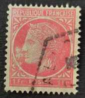 France 1945/47  N°676 Ob 2 Taches Dent Le Nez TB - 1945-47 Cérès De Mazelin