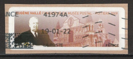 France 2009 : Vignette D'affranchissement Eugène VAILLE, Fondateur Musée Postal - Poitiers 2009 ( Voir Photo ). - 1999-2009 Illustrated Franking Labels